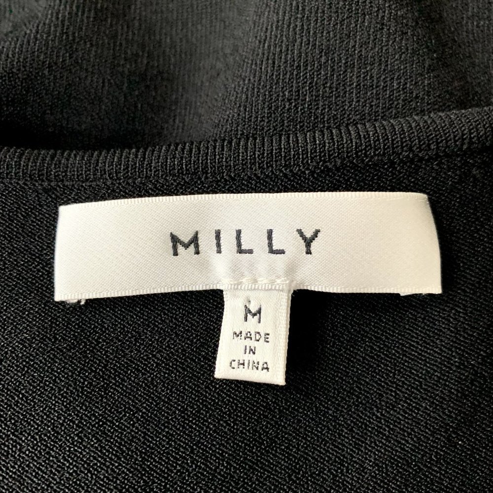 Milly Black Flutter Sleeve Tank Blouse - Picture 5 of 11